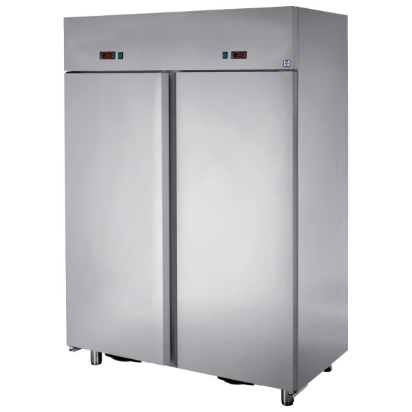frigorifero da 600+600 litri in inox a 2 temperature, 0°/+10°C -18°/-22°C DOMSYSTEM