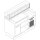 Sushi Station 1600 mm com base ambiental e lixeira