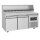 Refrigerated preparation counter 2 doors 46x66 cm with racked top, 9x GN 1/3 h=150 mm - WiFi