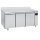 Freezer pastry counter 3 doors remote cooling, stainless steel top with upstand, -10°/-22°C - WiFi