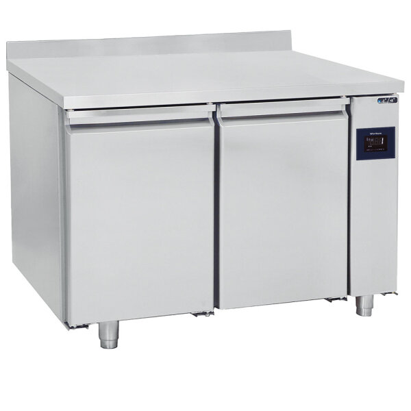 Freezer counter with 2 doors GN 1/1 and upstand for remote cooling, -10°/-20°C - WiFi
