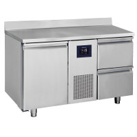 Bancada refrigerada com 2 portas GN 1/1 e alçado,...