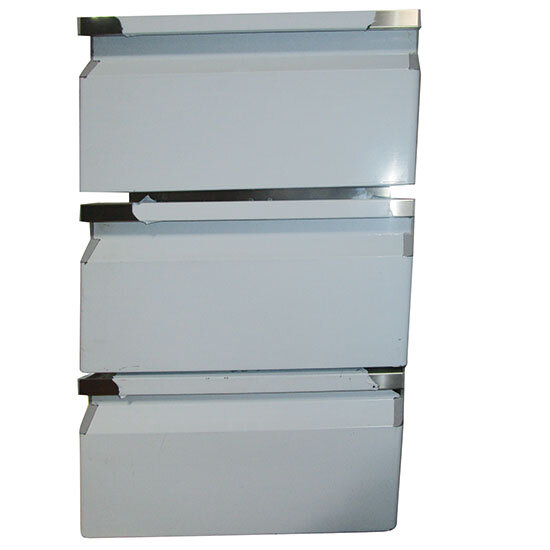 Schubladenkit GN 3x 1/3 für Kühltische mit Tiefe 700 mm - alte Version