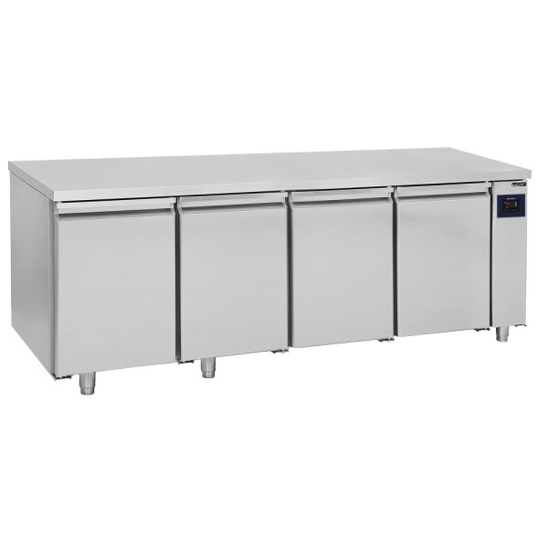 Mesa refrigerada a grupo remoto con 4 puertas GN 1/1, -2°/+8°C - WiFi