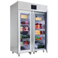 Tiefkühlschrank 1400 Liter aus Edelstahl GN 2/1 mit...