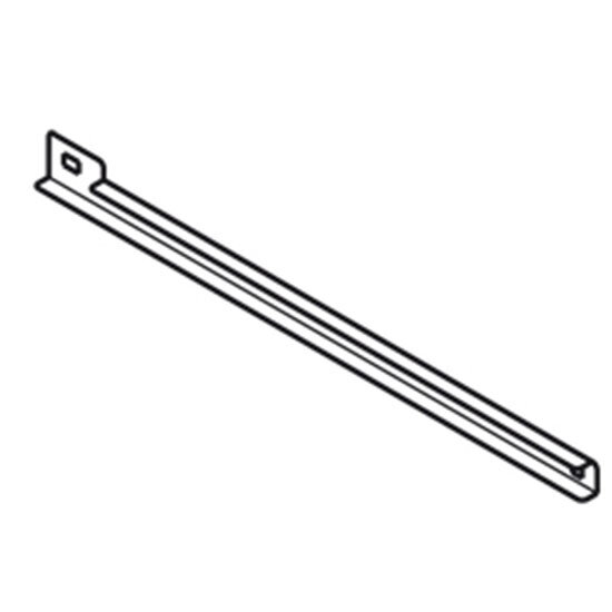 pareja de guías centrales GN 2/1 en inox para refrigeradores 1400 litros