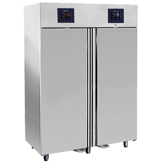 Armário refrigerado 700+700 litros em inox com 2 temperaturas GN 2/1, -2°/+8°C|-10°/-22°C - WiFi