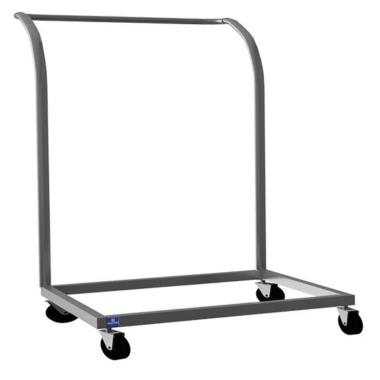 Transport trolley for dishwasher racks, 500x500 mm
