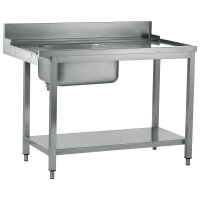right entry table with sink on the left for hood...
