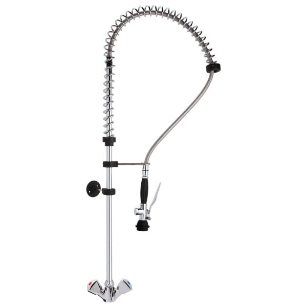 Douche vaisselle sur mélangeur monotrou, raccord 1/2