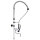 Pre-rinse unit with swivelling spout, for foot and knee operated control, connection 1/2