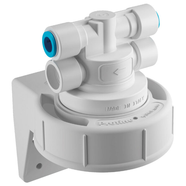 Filter head PROFINE® R without flow reducer with wall bracket 3/8