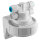 Filter head PROFINE® R without flow reducer with wall bracket 3/8