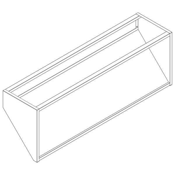 tablette porte-paniers, modèle à mur, l=1600 mm