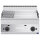 Gas-Grillplatte, Tischmodell, verchromt 1/3 gerillt und 2/3 glatt