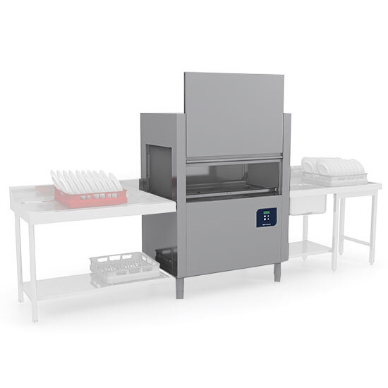 Rack-type dishwasher -  wash and rinse, basket 50x50 cm - max h=45 cm, 160 baskets/ hour