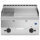 Gas griddle, tabletop, 1/3 grooved and 2/3 smooth chromed plate