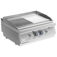 Gas-Grillplatte, Tischmodell, 1/2 glatte und 1/2 gerillte...