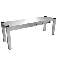 Mensola, sovrastruttura singola, fianchi aperti, 1500x300 mm