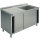 sink unit on cupboard, 1 sink + left draining board, with sliding doors, 1200x600 mm