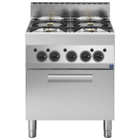Cucina a gas, 4 fuochi, 1 forno a gas
