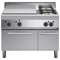 Tuttapiastra a gas, 2 fuochi, 1 forno a gas, 1 vano chiuso