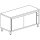 Hot work cupboard with sliding doors, without upstand, 1900x700 mm
