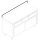 Table armoire neutre avec 3 tiroirs horizontaux, avec portes coulissantes et dosseret, 1600x600 mm