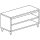 Neutral work cupboard, open, without upstand, 1800x600 mm