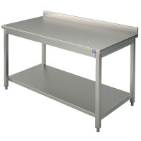 Arbeitstisch mit Zwischenboden und Aufkantung, 800x500 mm