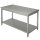 Work table with shelf, without upstand, 900x500 mm