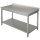 Tavolo da lavoro con ripiano e alzatina, 600x800 mm