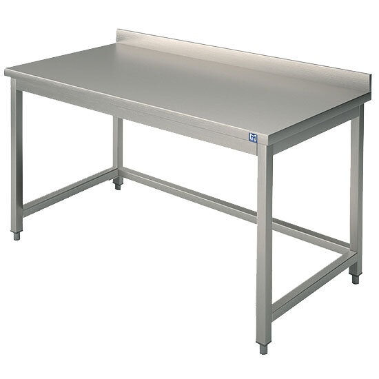 Arbeitstisch ohne Zwischenboden, mit Aufkantung, 700x700 mm