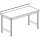 Work table without shelf, with upstand, 1500x700 mm