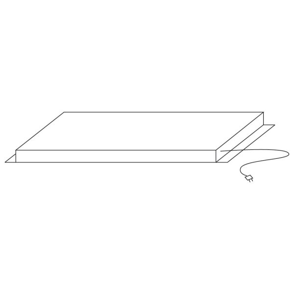 Heating element for closed cabinets w=800 mm