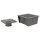 Floor gutter with grating, vertical discharge ø 50 mm and filter, 300x300x110 mm