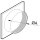 Embout daspiration / évacuation avec plaque de base pour tube flexible en aluminium, ø 250 mm