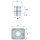 Intermediate stainless steel plate, single-walled, ø 300 mm