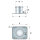 Stainless steel draining plate, single-walled, ø 250 mm