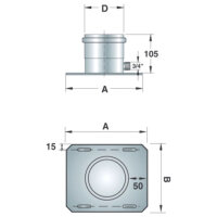 Stainless steel draining plate, single-walled, ø...