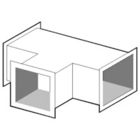 T-Verbindungselement, über 300x300 mm, bis 400x400 mm