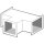 T-connecting element, over 500x500 mm, until 600x600 mm