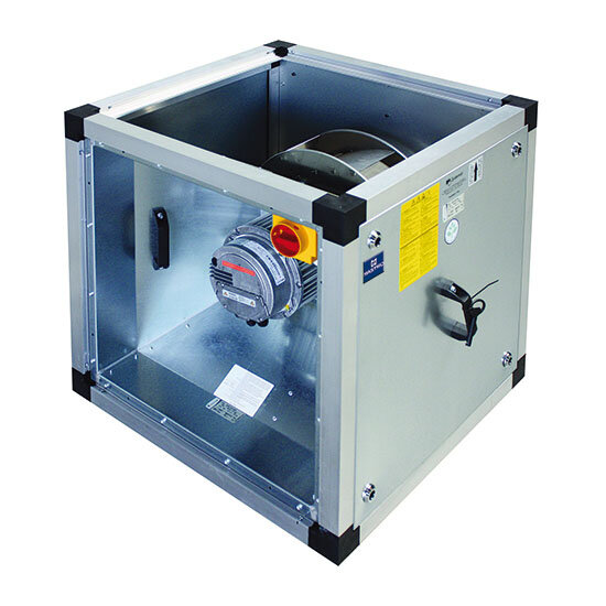 Airbox mit hocheffizientem EC-Motor außerhalb des Luftstroms, 12089 m³/h