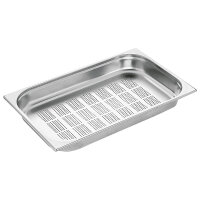 Cubeta GN perforado en inox, GN 2/3 h=65 mm