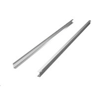 coppia guide in inox per banchi pizza e tavoli pasticceria