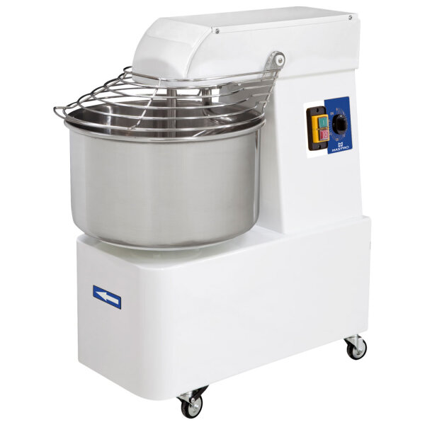 impastatrice a spirale su ruote, 17 kg/22 litri, 2 velocità, con timer