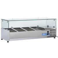 Kühlaufsatzvitrine 3x GN 1/3 + 1x GN 1/2 H=150 mm,...