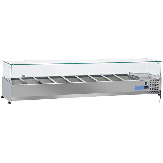 pan cooler 7x GN 1/3 + 1x GN 1/2 h=150 mm , +2°/+8°C