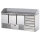 Banco pizza a 3 porte GN 1/1 e 6 cassetti neutri 600x400 mm