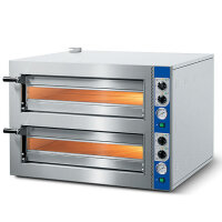 Elektro-Pizzaofen für 4+4 Pizzen ø 350 mm,...
